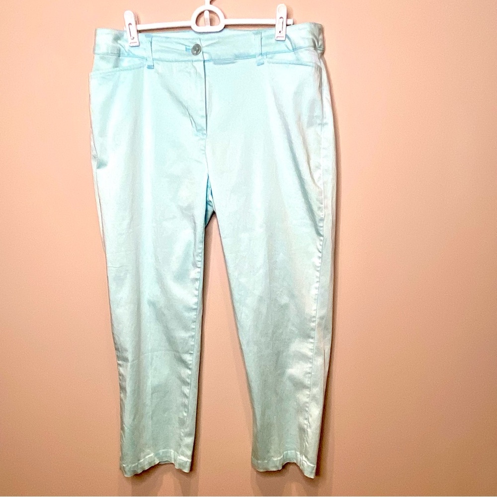 Lulu B Colorful Comfy Women's Light Blue Pants, Size 10